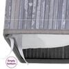vidaXL Bamboo Laundry Basket Grey 83 L