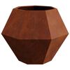 vidaXL Planter Rusty 75 x 75 x 60 cm Weathering Steel