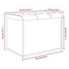 vidaXL Storage Bench White 62x42x45 cm Engineered Wood