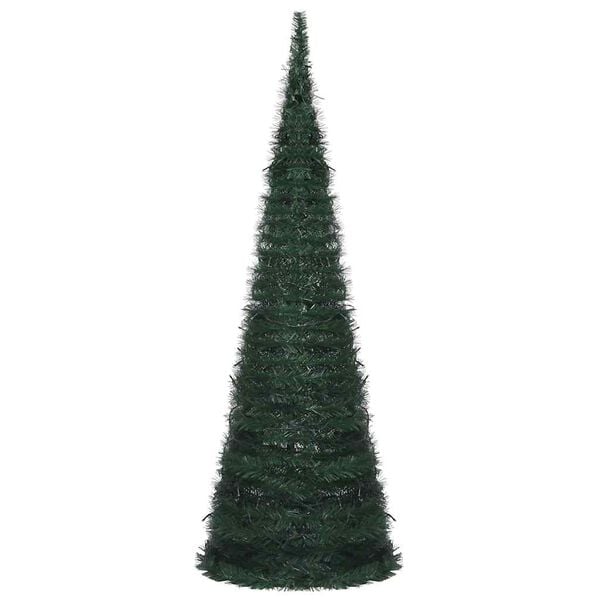 vidaXL Pop-up String Artificial Pre-lit Christmas Tree Green 180 cm