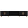 vidaXL TV Cabinet Black Oak 180 x 31.5 x 40 cm Engineered Wood