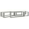vidaXL Wall Cube Shelf 6 pcs Concrete Grey 100x15x30 cm Engineered Wood