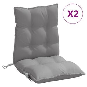 vidaXL Outdoor Cushion 2 pcs Grey 100 x 50 x 7 cm