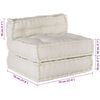 vidaXL Modular Sofa Unit Cream 70x70x54 Fabric