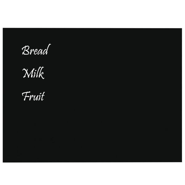 vidaXL Wall-mounted Magnetic Board Black 80x60 cm&nbsp;Tempered Glass