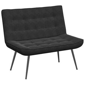 vidaXL Bench Black 110x74x84 cm Velvet