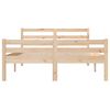 vidaXL Bed Frame without Mattress Solid Wood 135x190 cm Double Double