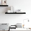 vidaXL Floating Wall Shelf High Gloss Black 80x23.5x3.8 cm MDF