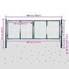 vidaXL Garden Mesh Gate Fence Door Wall Grille 300x75 cm