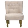 vidaXL French Chair Cream Fabric