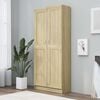 vidaXL Book Cabinet Sonoma Oak 82,5x30,5x185,5 cm Engineered Wood