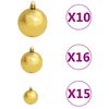 vidaXL Artificial Christmas Tree with LEDs&Ball Set&Pinecones 240 cm