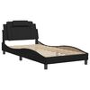 vidaXL Bed Frame "Viana" without Mattress Black 107x203 cm King Single Faux Leather