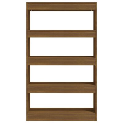 vidaXL Book Cabinet/Room Divider Brown Oak 80x30x135 cm Engineered Wood