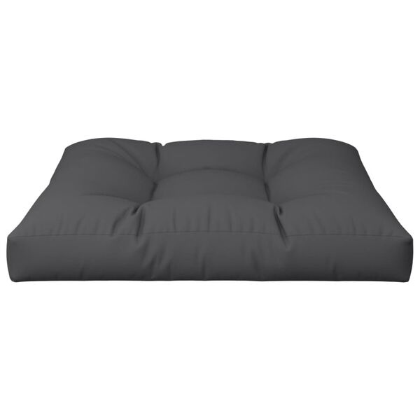 vidaXL Pallet Cushion Black 80x80x12 cm Fabric