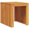 vidaXL Side Table Oil Natural 43 x 36 x 40 cm Solid Teak Wood