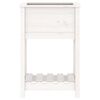 vidaXL Planter with Shelf White 54x34.5x81 cm Solid Wood Pine