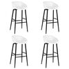 vidaXL 5 Piece Bar Set White