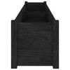 vidaXL Garden Planters 2 pcs Black 200x31x31 cm Solid Pinewood