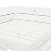 vidaXL 7 Piece Garden Lounge Set Pallets Wood White