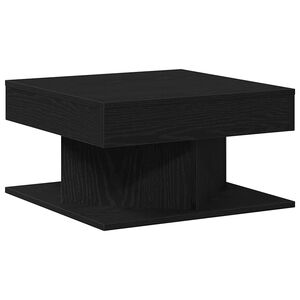 vidaXL Coffee Table Black Oak 57 x 57 x 30 cm Engineered Wood