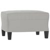 vidaXL Footstool Light Grey 60x50x41 cm Microfibre Fabric
