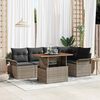 vidaXL Garden Sofa Set with Cushion Manual 6 pcs Grey