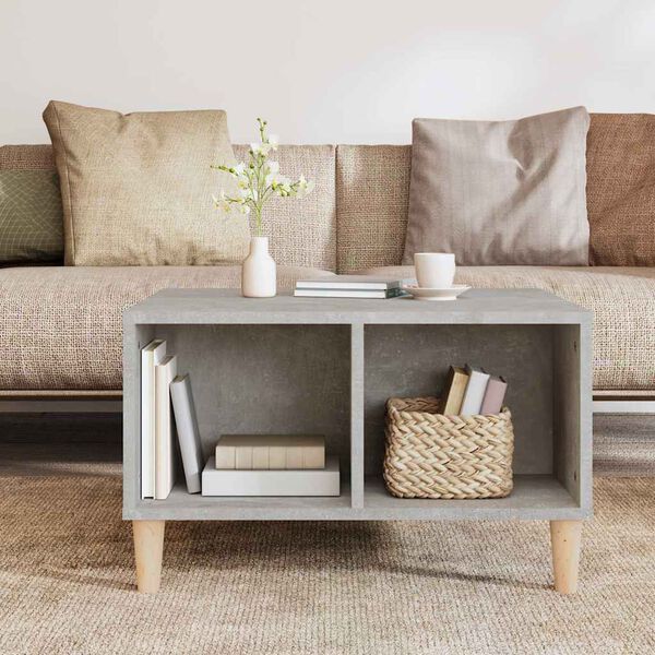 vidaXL Coffee Table Concrete Grey 60x50x36.5 cm Engineered Wood