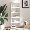 vidaXL Book Cabinet/Room Divider White 60x30x167.5 cm Solid Wood Pine