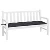 vidaXL Garden Bench Cushion Black 150x50x7 cm Oxford Fabric