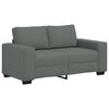 vidaXL 3 Piece Sofa Set with Cushions&nbsp;Dark Grey Fabric