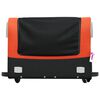 vidaXL Bike Trailer Black and Orange 45 kg Iron