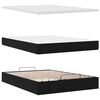 vidaXL Ottoman Bed with Mattresses Black Double Velvet