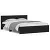 vidaXL Bed Frame with LED without Mattress Black 150x200 cm King Size