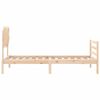vidaXL Bed Frame without Mattress Single Solid Wood