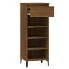 vidaXL Shoe Rack Brown Oak 40x36x105 cm Engineered Wood
