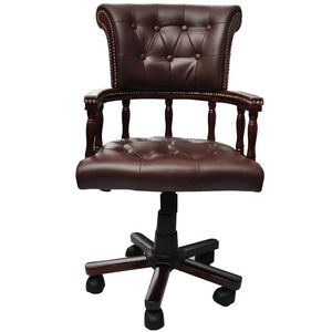 vidaXL Swivel Office Chair Brown