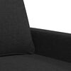 vidaXL 2-Seater Sofa Black 140 cm Fabric