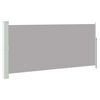 vidaXL Retractable Side Awning 140 x 300 cm Grey