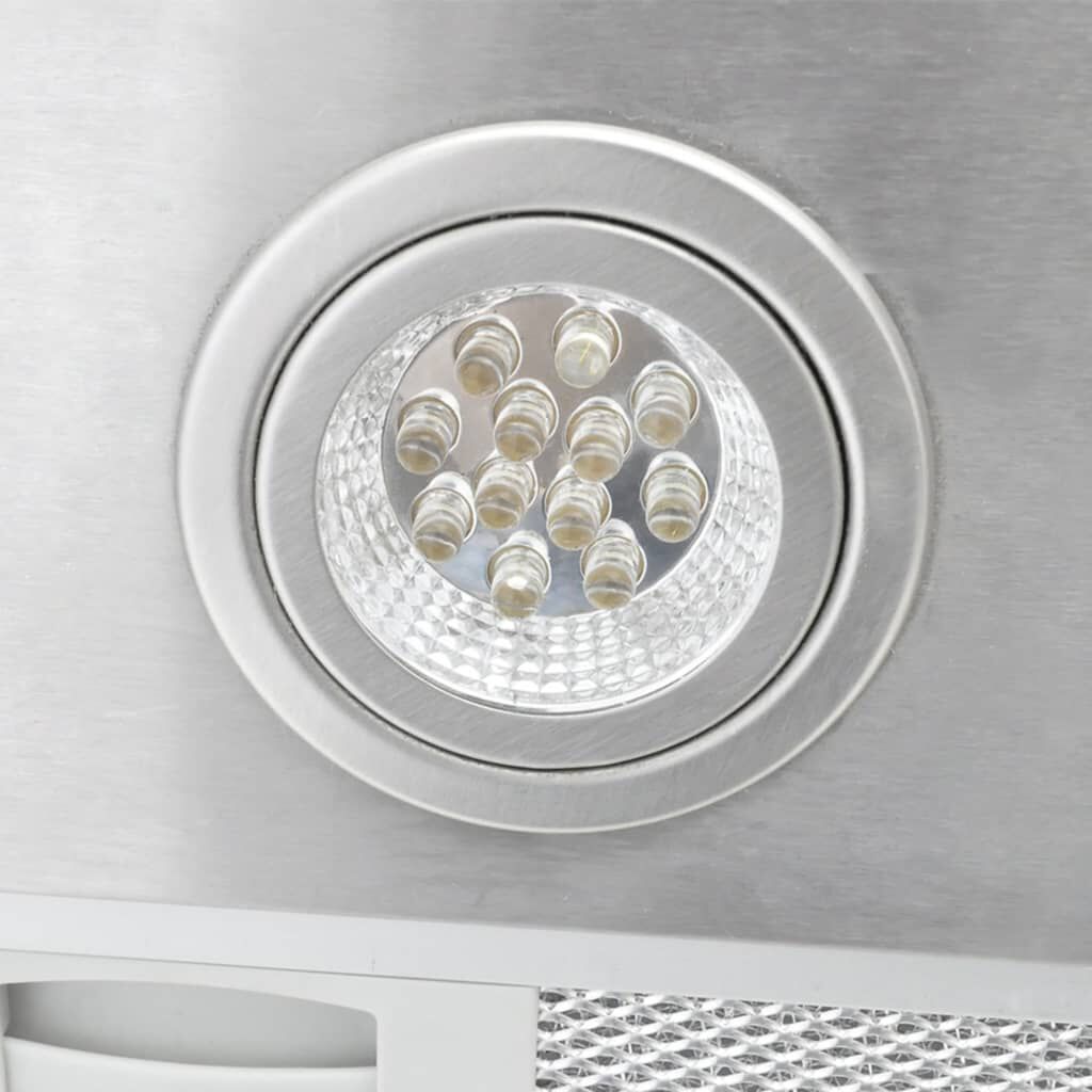 vidaXL Island Mount Range Hood with LCD Display