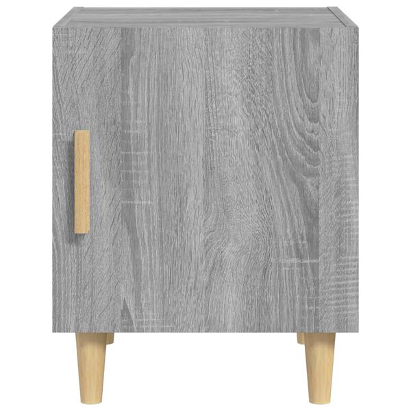 vidaXL Bedside Cabinets 2 pcs Grey Sonoma Engineered Wood