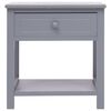 vidaXL Nightstands 2 pcs Grey 40x29x42 cm Paulownia Wood