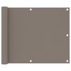 vidaXL Balcony Screen Taupe 75x300 cm Oxford Fabric