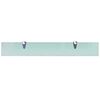vidaXL Floating Shelves 2 pcs Glass 70x10 cm 8 mm