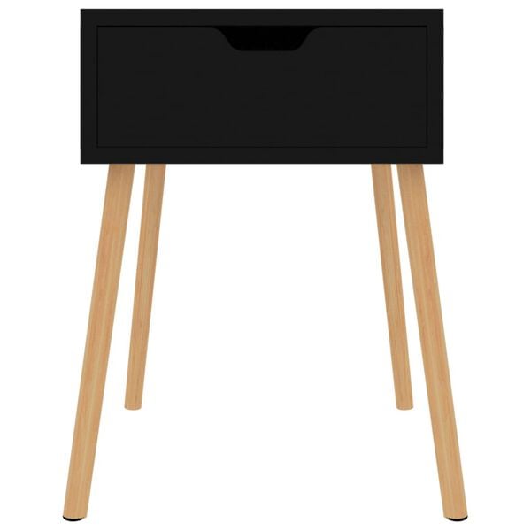 vidaXL Bedside Cabinets 2 pcs High Gloss Black 40x40x56 cm Engineered Wood