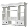 vidaXL Cabinet | White | MDF, Pine Wood, Iron | Medium | Cabinet | Rectangular