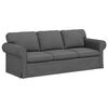 vidaXL Sofa Dark Grey 215 x 82 x 80 cm Fabric