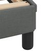 vidaXL Bed Frame without Mattress "Hvar" Dark Grey 180x200 cm King Fabric