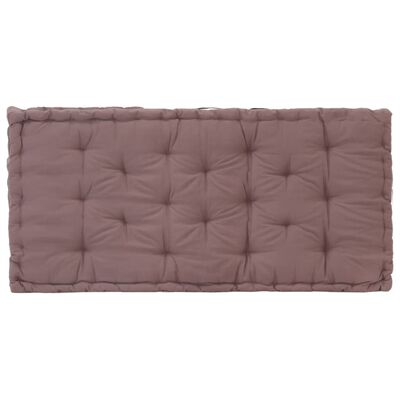 vidaXL Pallet Floor Cushion Cotton 120x80x10 cm Taupe