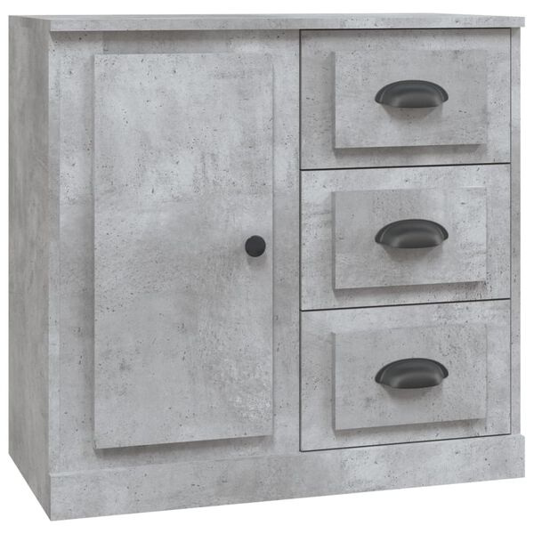 vidaXL Sideboards 2 pcs Concrete Grey Engineered Wood